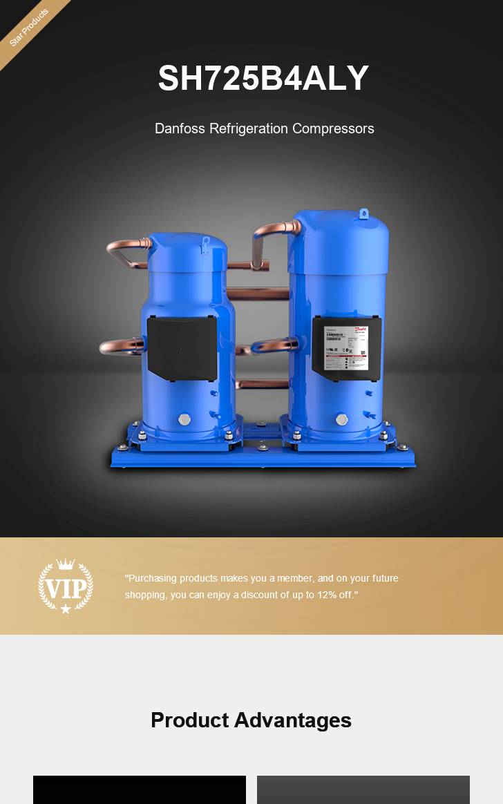 Danfoss Compressor SH725B4ALY, technical parameters pdf, structure diagram